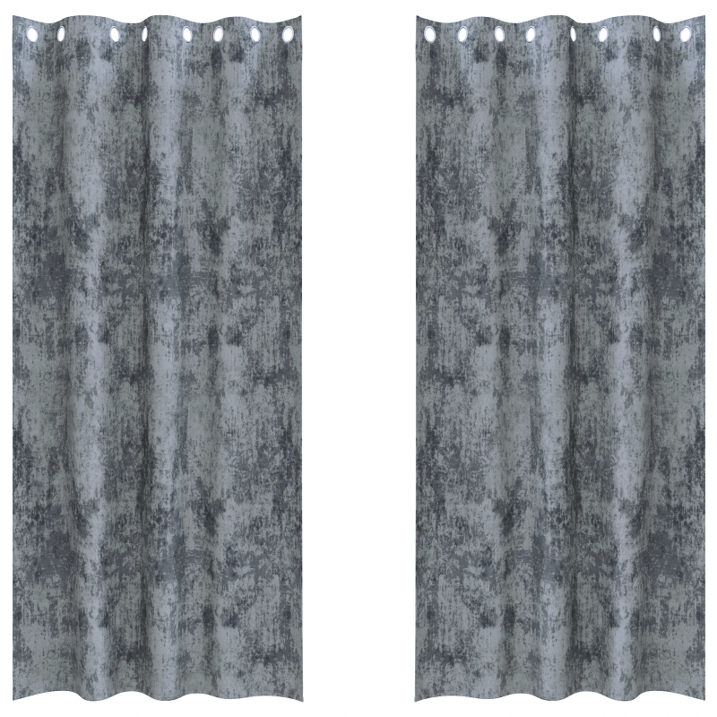 vidaXL Samta aizkari 2 pcs Sudrabaini pelēks 245 x 140 cm Samts