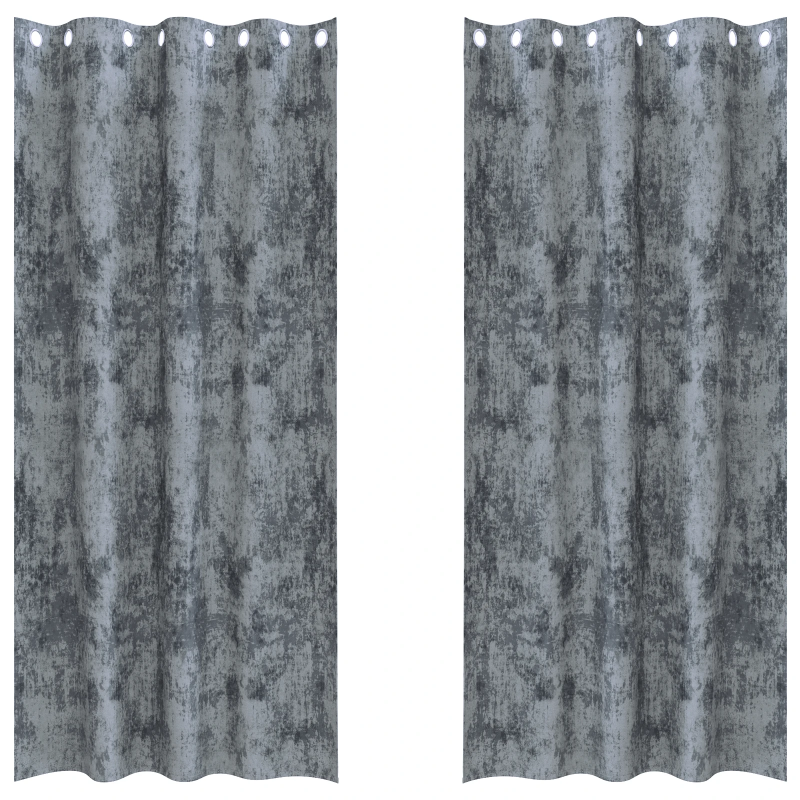 vidaXL Samta aizkari 2 pcs Sudrabaini pelēks 245 x 140 cm Samts