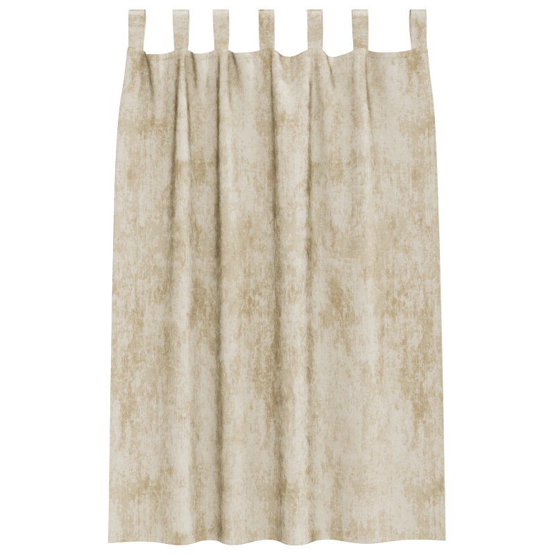 vidaXL Samta aizkari ar aizkariem 2 pcs Krēmkrāsa 175 x 140 cm Samts