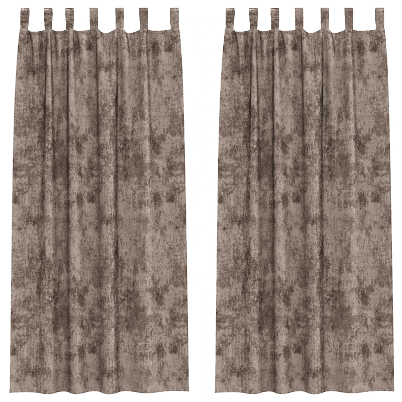 vidaXL Samta aizkari ar aizkariem 2 pcs Kapučīno 260 x 140 cm Samts