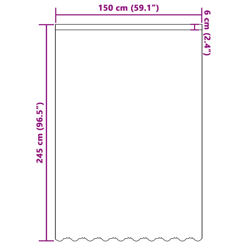 vidaXL Mežģīņu aizkars ar aizkariem Balts 245x150cm Poliesters