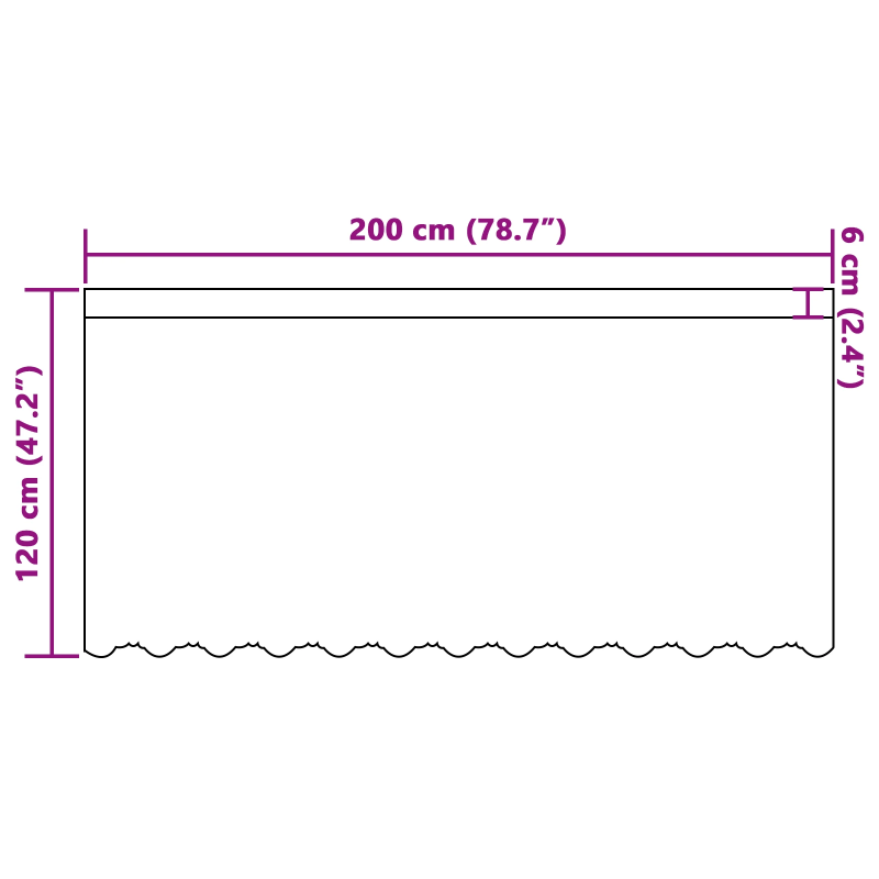 vidaXL Mežģīņu aizkars ar aizkariem Balts 120 x 200 cm Poliesters