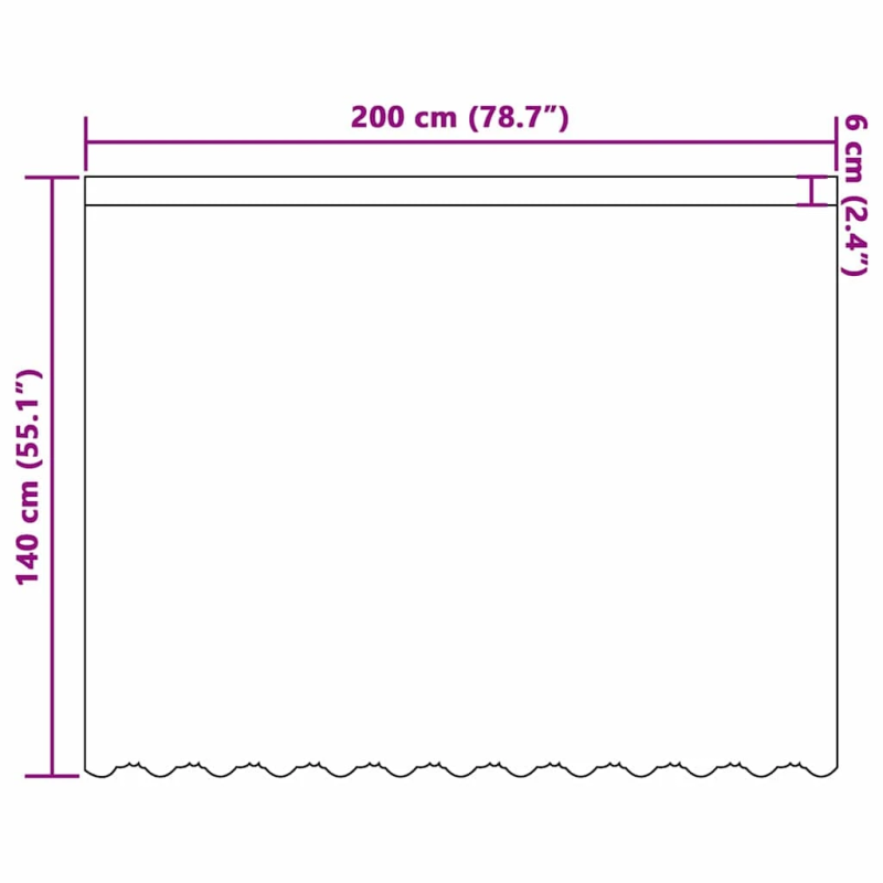 vidaXL Mežģīņu aizkars ar aizkariem Balts 140 x 200 cm Poliesters