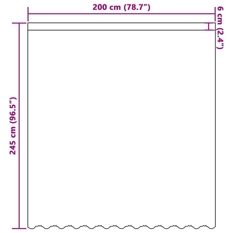 vidaXL Mežģīņu aizkars ar aizkariem Balts 245 x 200 cm Poliesters