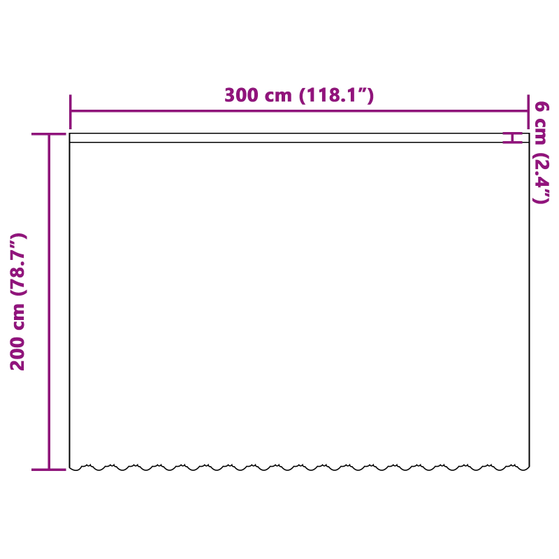 vidaXL Mežģīņu aizkars ar aizkariem Balts 200 x 300 cm Poliesters