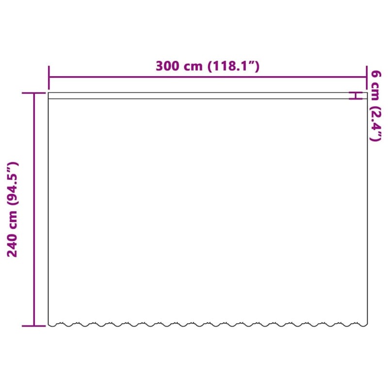 vidaXL Mežģīņu aizkars ar aizkariem Balts 240 x 300 cm Poliesters