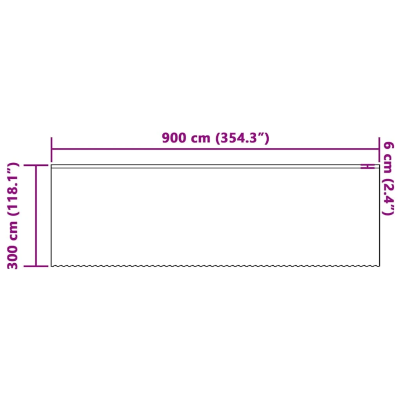 vidaXL Mežģīņu aizkars ar aizkariem Balts 300 x 900 cm Poliesters