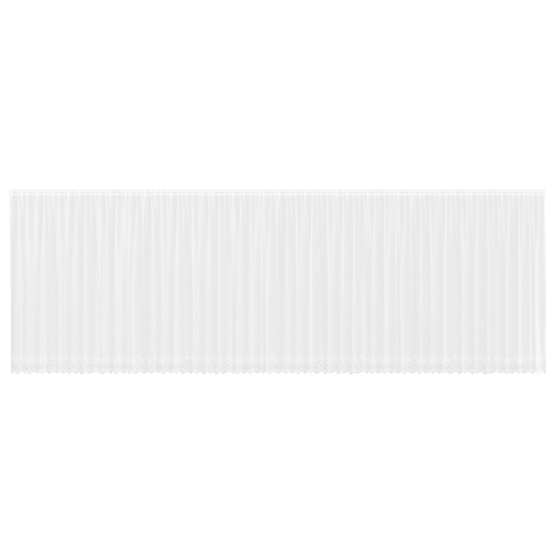 vidaXL Mežģīņu aizkars ar aizkariem Balts 240 x 1200 cm Poliesters