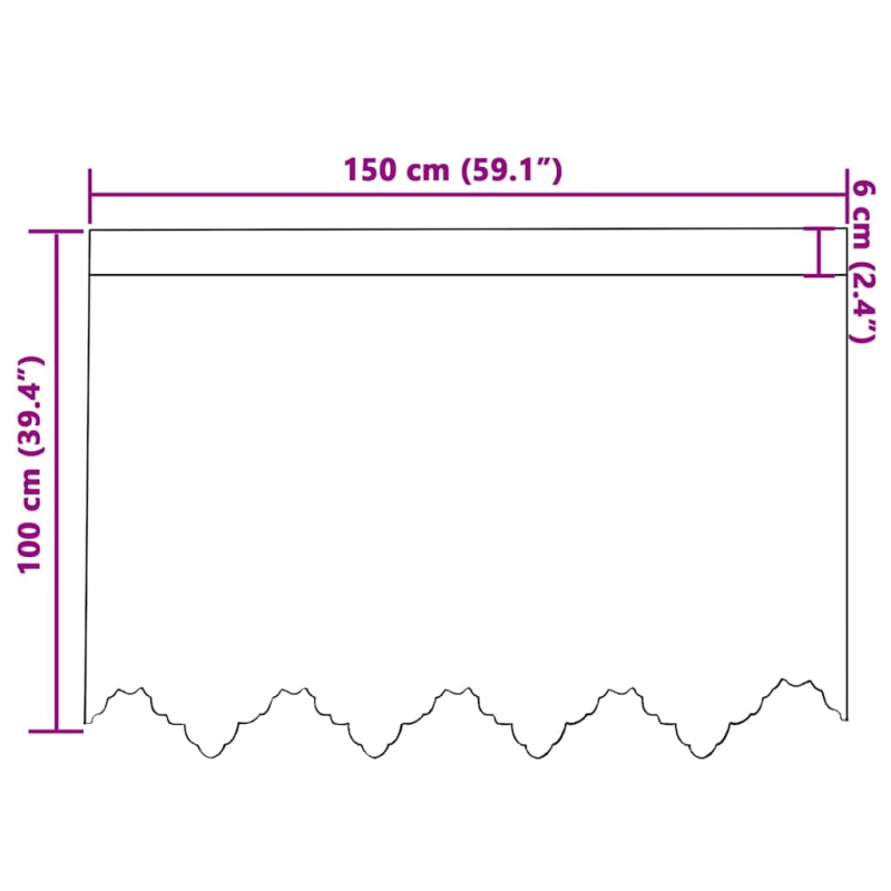 vidaXL Mežģīņu aizkars ar aizkariem Balts 100 x 150 cm Poliesters
