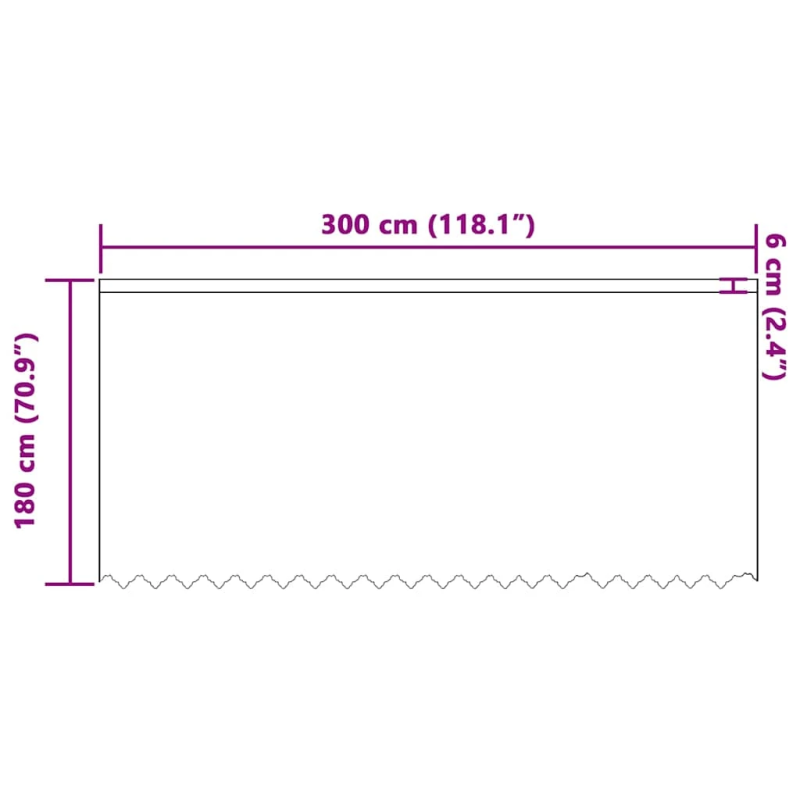 vidaXL Mežģīņu aizkars ar aizkariem Balts 180 x 300 cm Poliesters