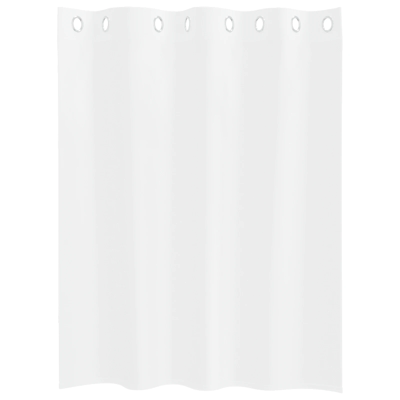 vidaXL Voile aizkaris ar aizkariem 2 pcs Balts 140 x 140 cm Poliesters