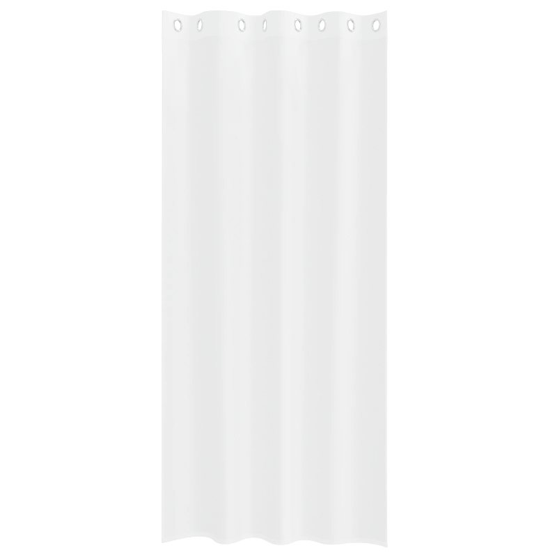 vidaXL Voile aizkaris ar aizkariem 2 pcs Balts 260 x 140 cm Poliesters