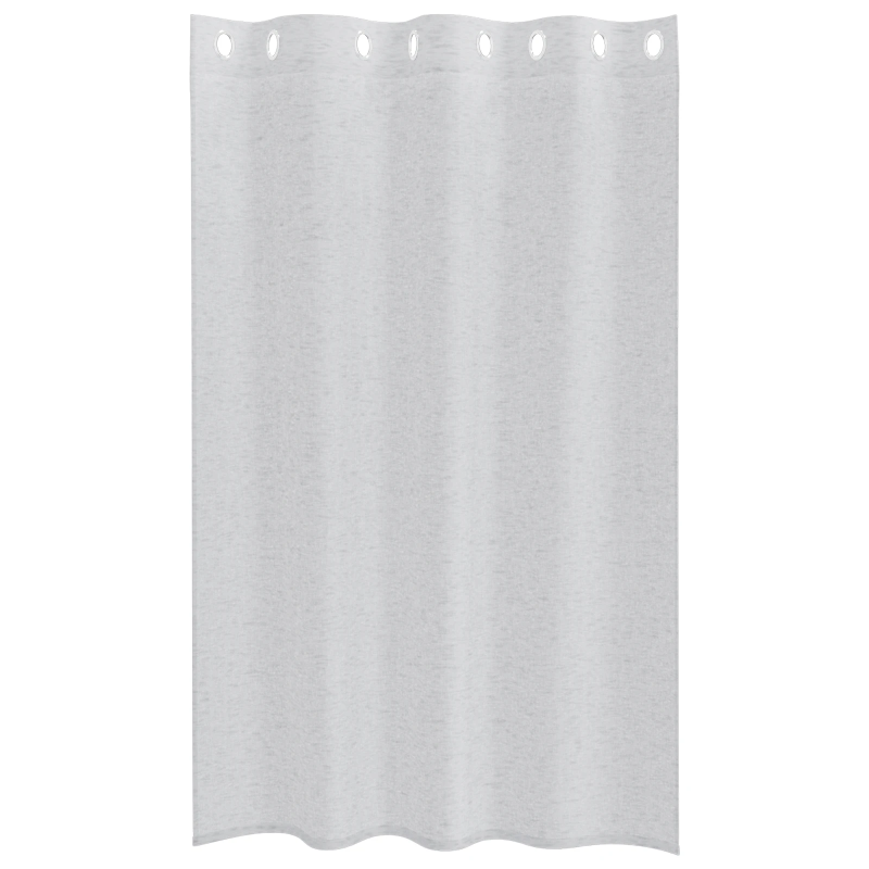 vidaXL Voile aizkaris 2 pcs Gaiši pelēks 175 x 140 cm Poliesters