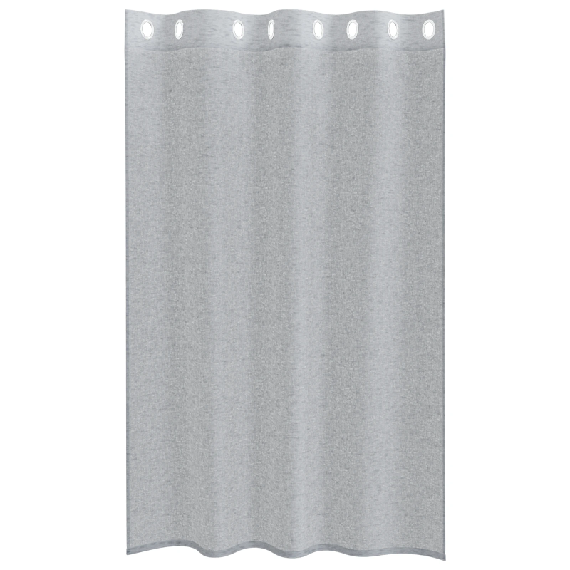 vidaXL Voile aizkaris 2 pcs Tumši pelēks 175 x 140 cm Poliesters