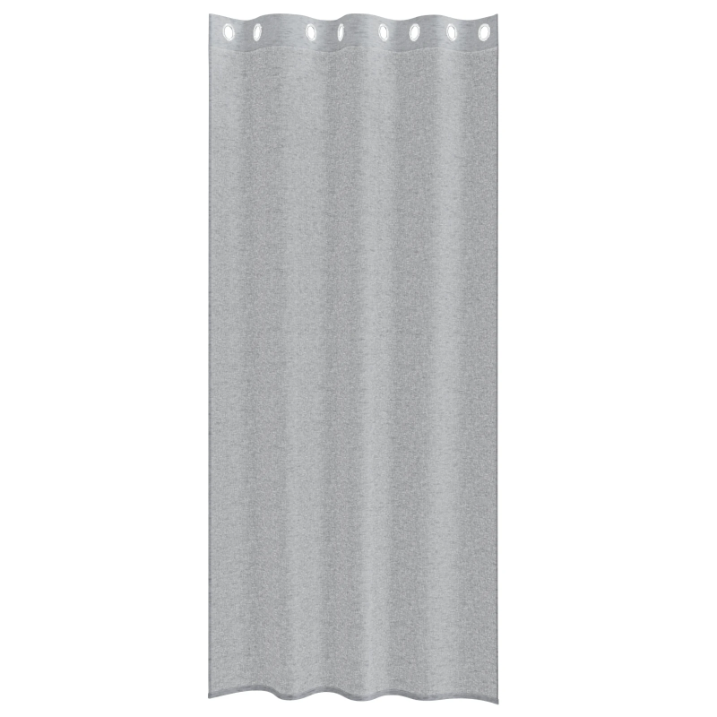 vidaXL Voile aizkaris 2 pcs Tumši pelēks 225 x 140 cm Poliesters