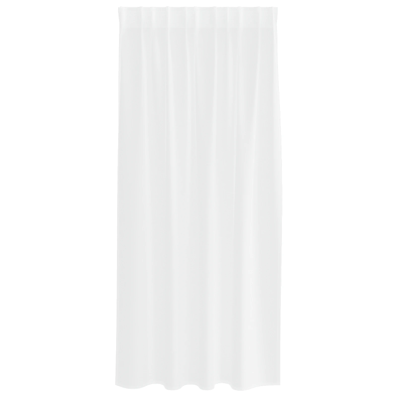 vidaXL Voile aizkaris ar aizkariem 2 pcs Balts 175 x 140 cm Poliesters