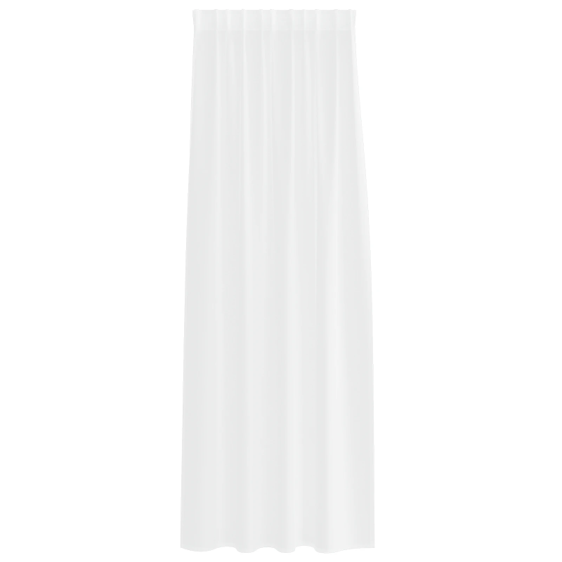 vidaXL Voile aizkaris ar aizkariem 2 pcs Balts 245 x 140 cm Poliesters