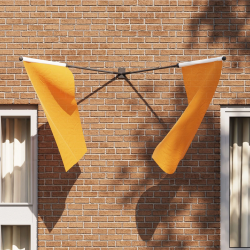 vidaXL Karoga Pole Turētājs Melna 10.5 x 7.5 x 0.2 cm Tērauds