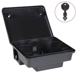 vidaXL Peļu slazdi 4 gab Melns 23x19x9,5 cm