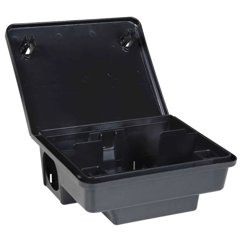 vidaXL Peļu slazdi 4 gab Melns 23x19x9,5 cm