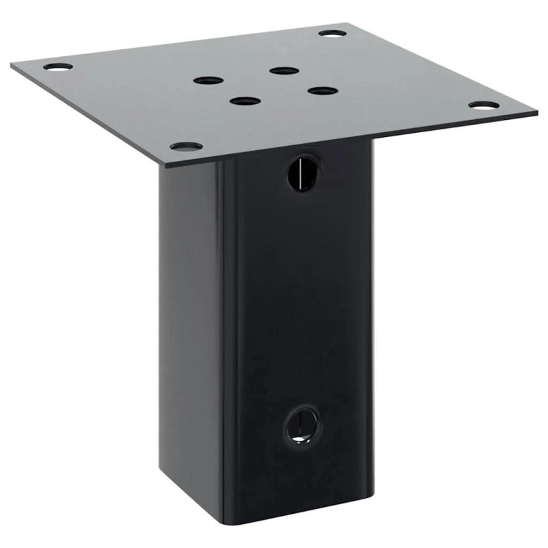 vidaXL Statu pamatnes Kvadrātveida 4 gab Antracīts 71x71 mm