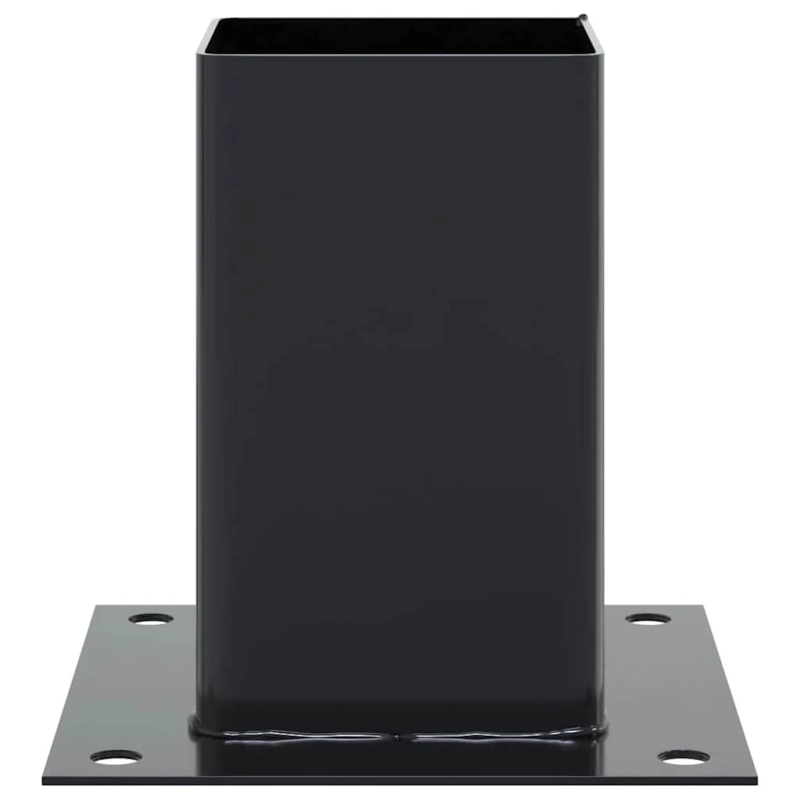 vidaXL Statu pamatnes Kvadrātveida 4 gab Antracīts 81x81 mm