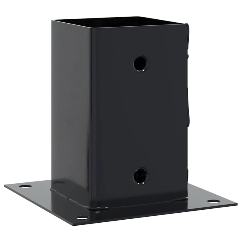 vidaXL Statu pamatnes Kvadrātveida 12 gab Antracīts 81x81 mm