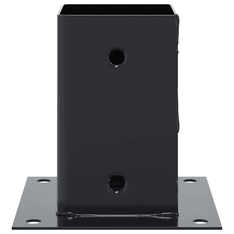 vidaXL Statu pamatnes Kvadrātveida 12 gab Antracīts 81x81 mm