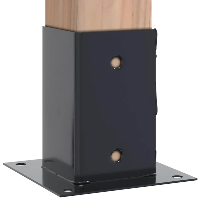 vidaXL Statu pamatnes Kvadrātveida 12 gab Antracīts 81x81 mm