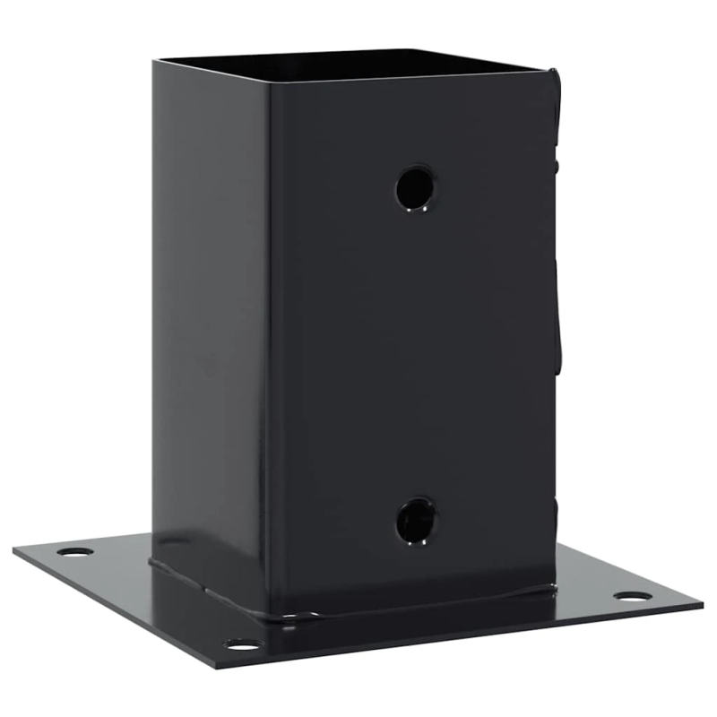 vidaXL Statu pamatnes Kvadrātveida 12 gab Antracīts 91x91 mm