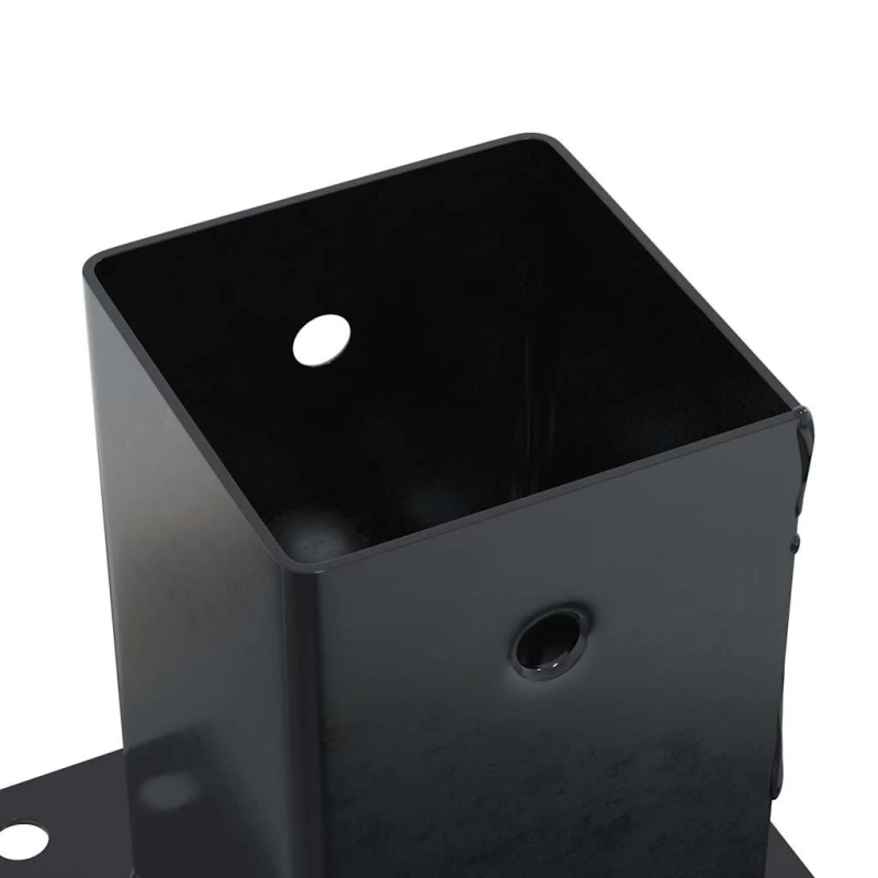 vidaXL Statu pamatnes Kvadrātveida 12 gab Antracīts 91x91 mm