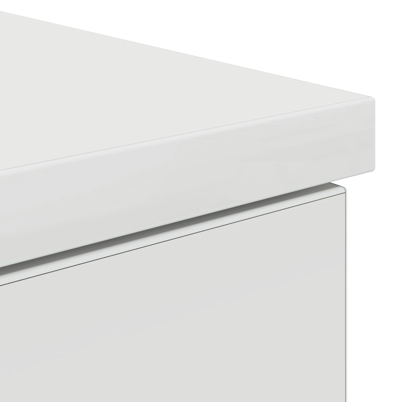 vidaXL Galds ar atvilktni Balts 140 x 49 x 76 cm Inženierijas koks