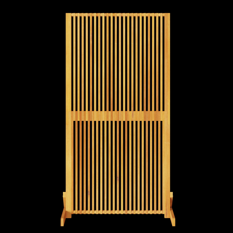 vidaXL Privātuma ekrāns Brūna 79.5 x 50 x 150 cm Akācijas masīvkoks