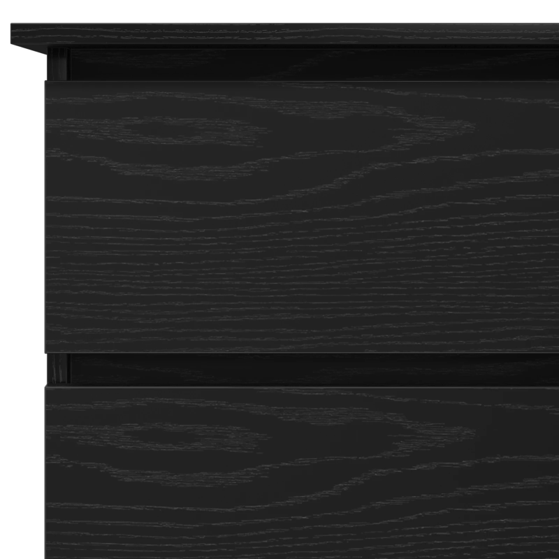 vidaXL Galds Melns ozolkoks 145 x 100 x 76 cm Inženierijas koks