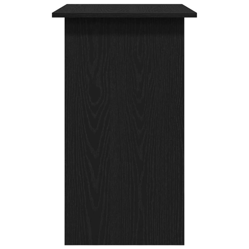 vidaXL rakstāmgalds, melns ozola, 80x45x74 cm, inženierijas koks