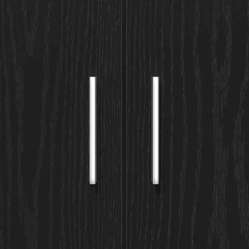 vidaXL akvārija statīvs, melns ozols, 81x36x73 cm, inženierkoks