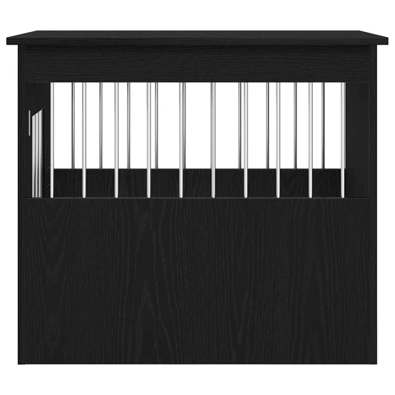 vidaXL suņu būra mēbeles, melns ozols, 55x75x65 cm, inženierkoks