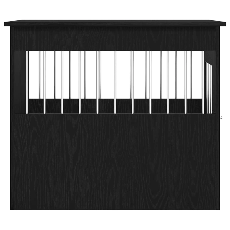 vidaXL suņu būra mēbeles, melns ozols, 55x80x68 cm, inženierkoks