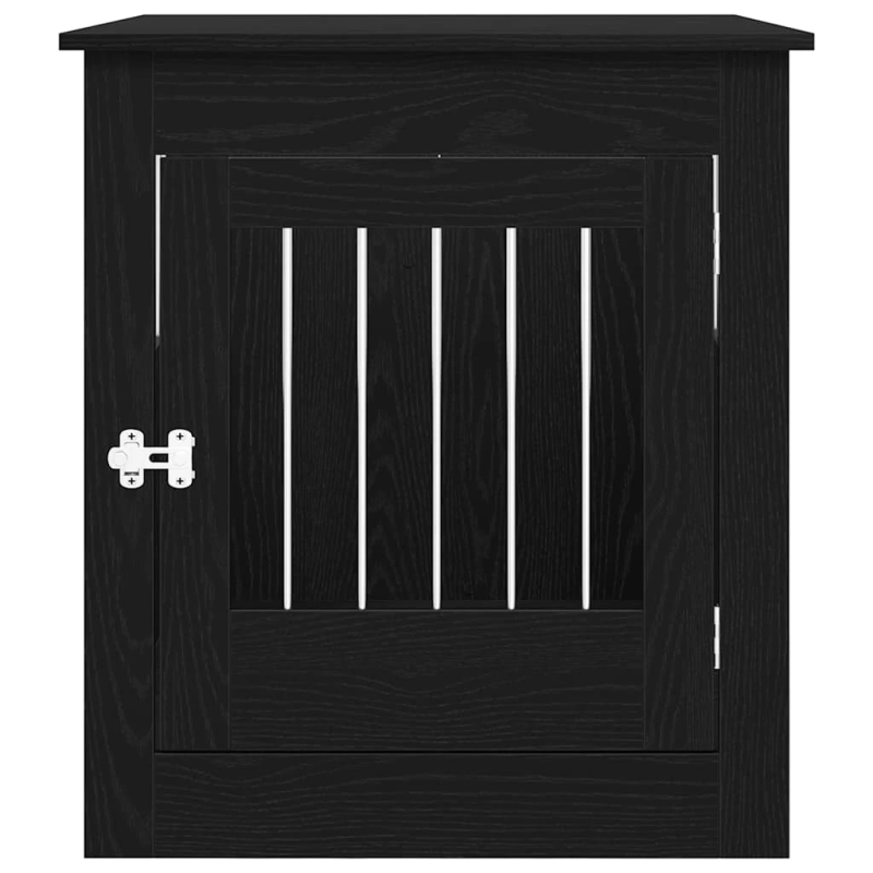 vidaXL suņu būris, melns ozols, 64,5x80x71 cm, inženierkoks