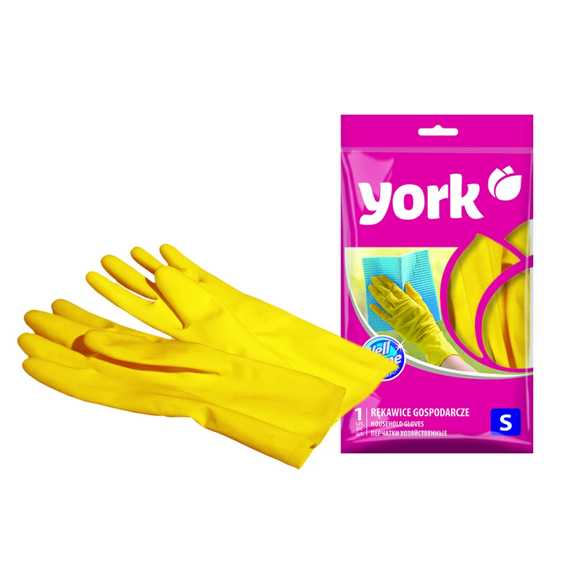 Cimdi gumijas York S ,12,