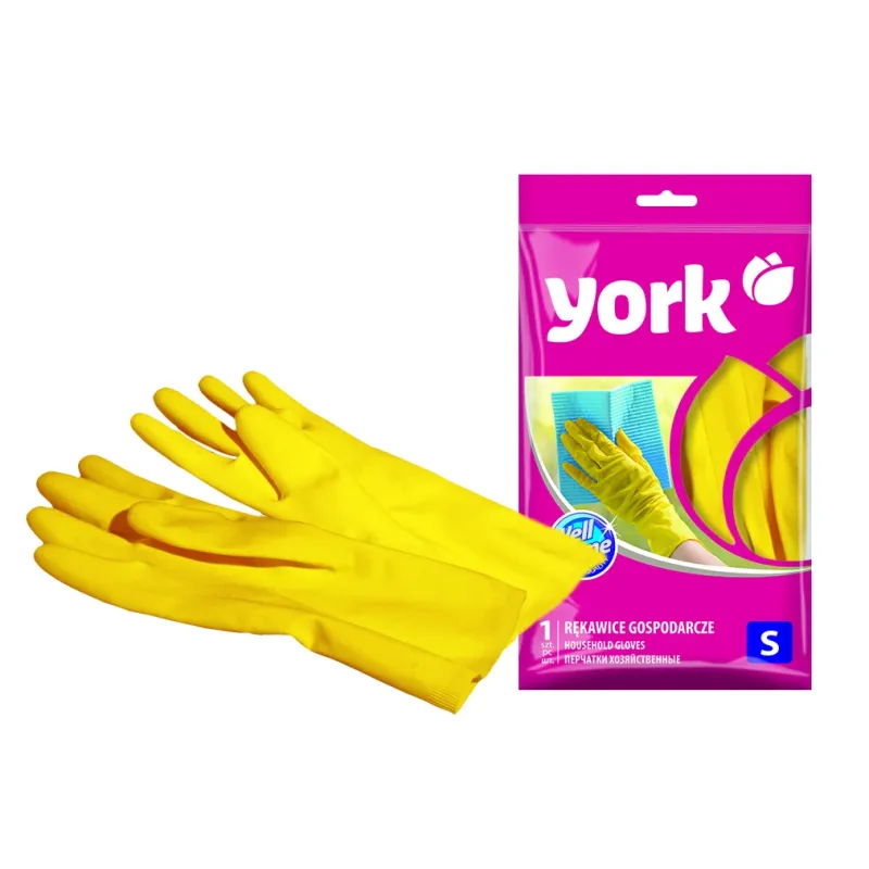 Cimdi gumijas York S ,12,