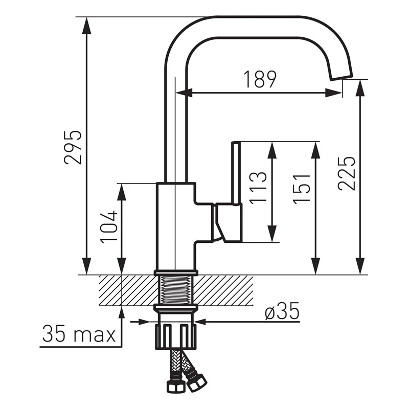 Jaucējkr.domoletti spot dom-bds42b melns