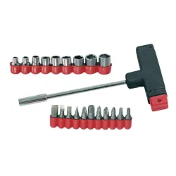 Skrūvgriezis ar uzgaļiem 21gb T-veida blisteri