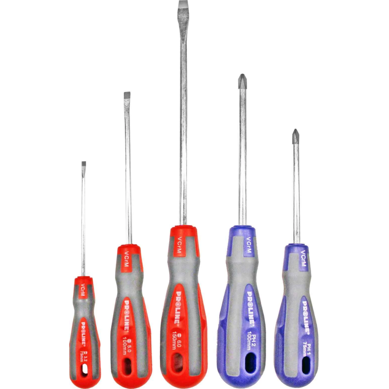 Skrūvgriežu kompl. 5gb Proline CrVMo blīster