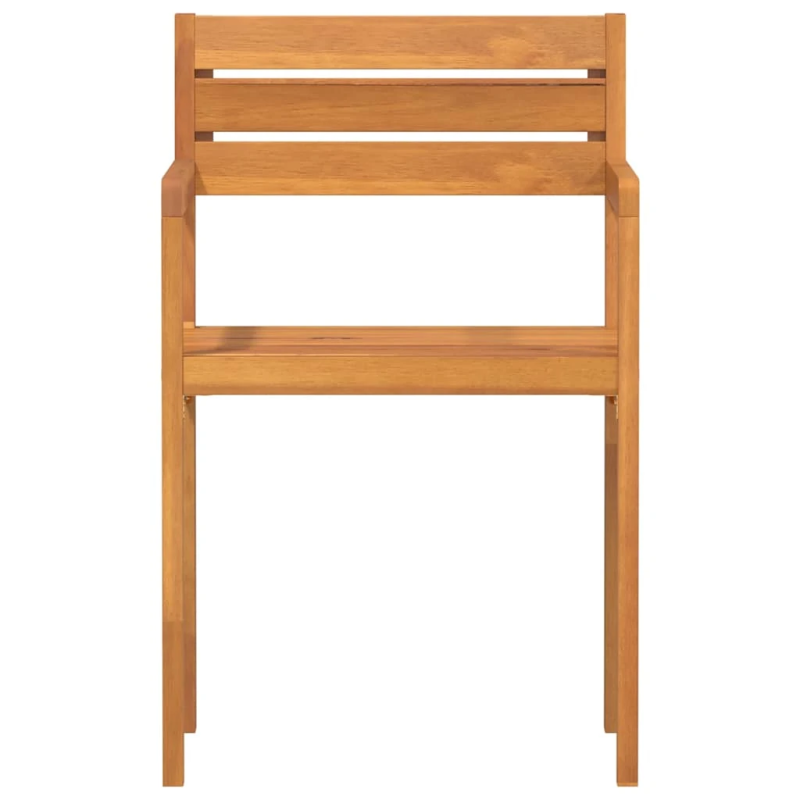 vidaXL dārza krēsli, 4 gab., 50x53x80 cm, masīvkoks, akācija