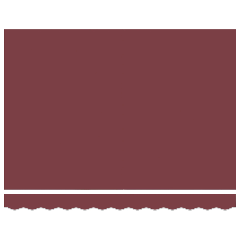 vidaXL Markīzes rezerves audums Burgundija 330 x 195 cm Poliesters