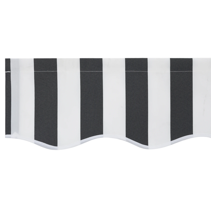 vidaXL Markīzes rezerves audums Antracīts un balts 330 x 195 cm
