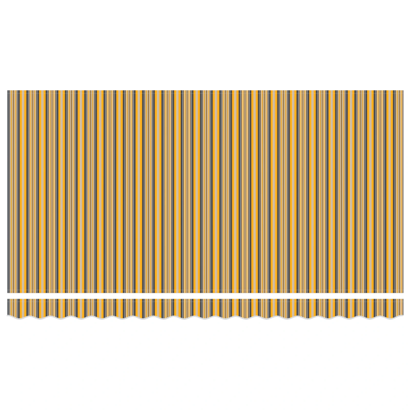 vidaXL Markīzes rezerves audums Daudzkrāsains 380 x 195 cm Poliesters