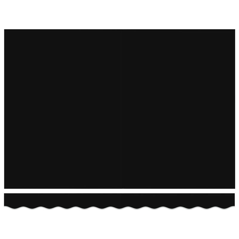 vidaXL Markīzes rezerves audums Melna 280 x 245 cm Poliesters