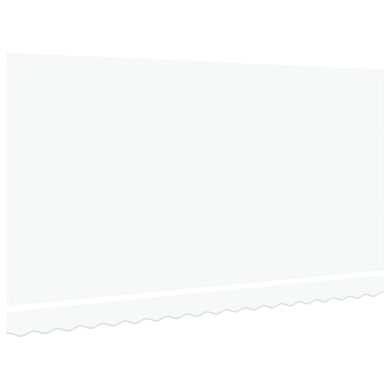 vidaXL Markīzes rezerves audums Balts 380 x 195 cm Poliesters